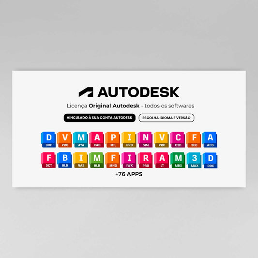 Autodesk Suite - Licença 12 ou 36 Meses (Todos os programas)