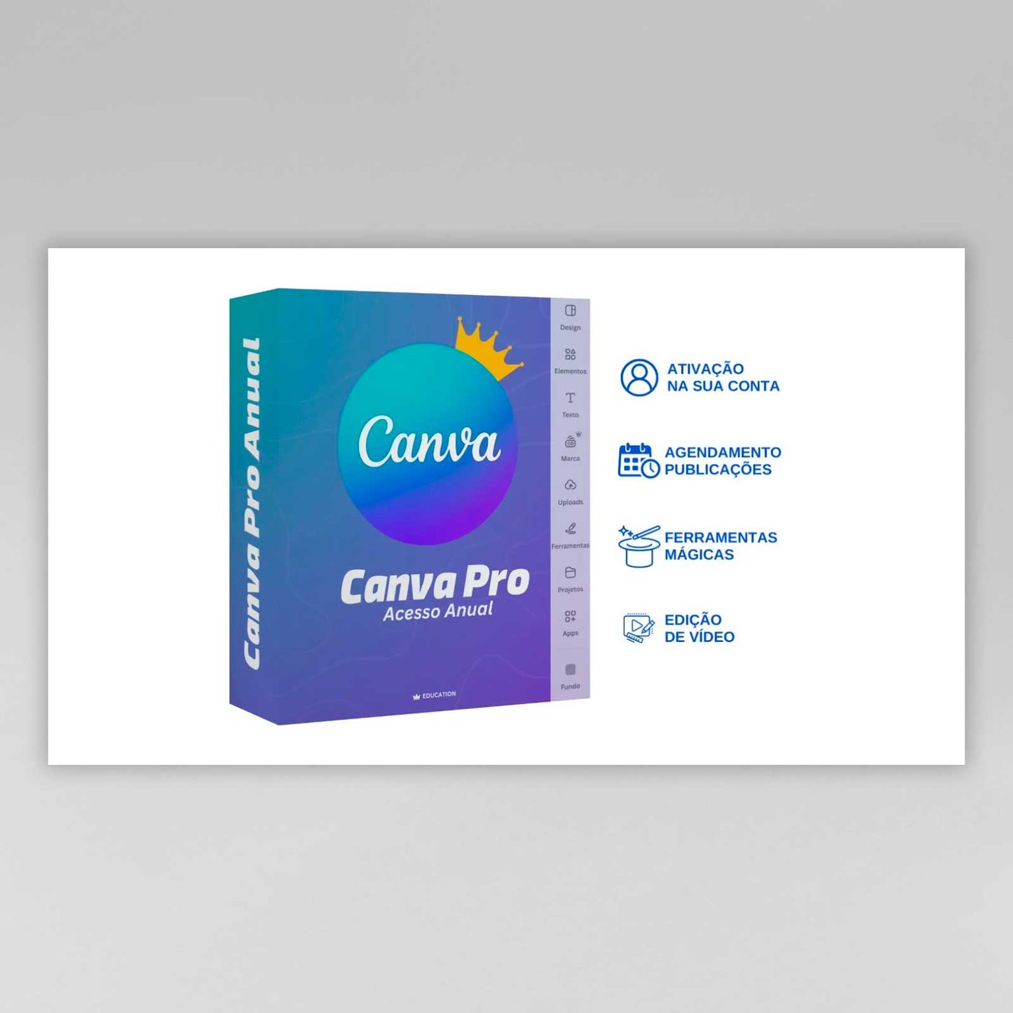 Canva Edu Pro - Licença 12 Meses